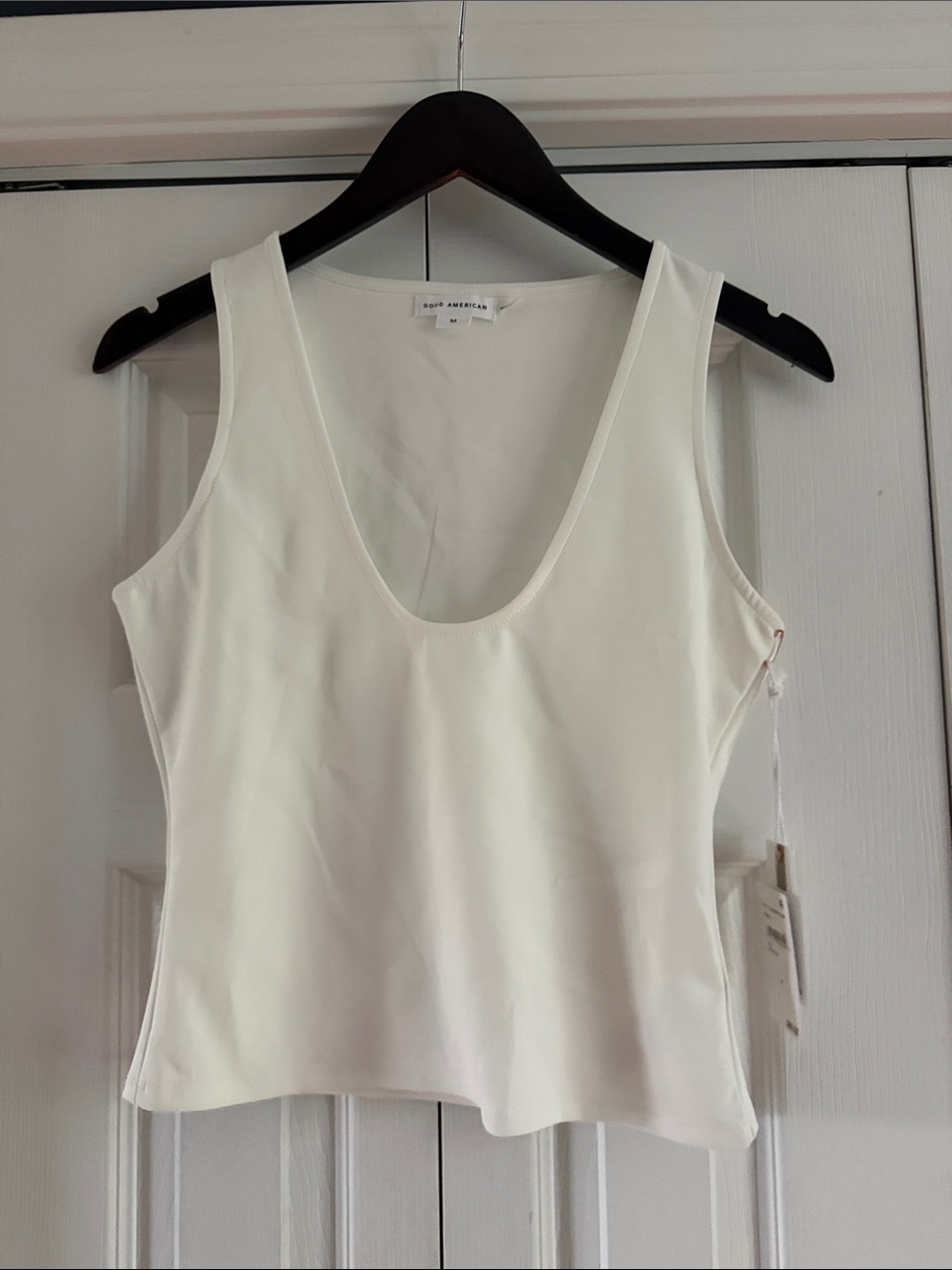 White Scoop Neck Tank Top